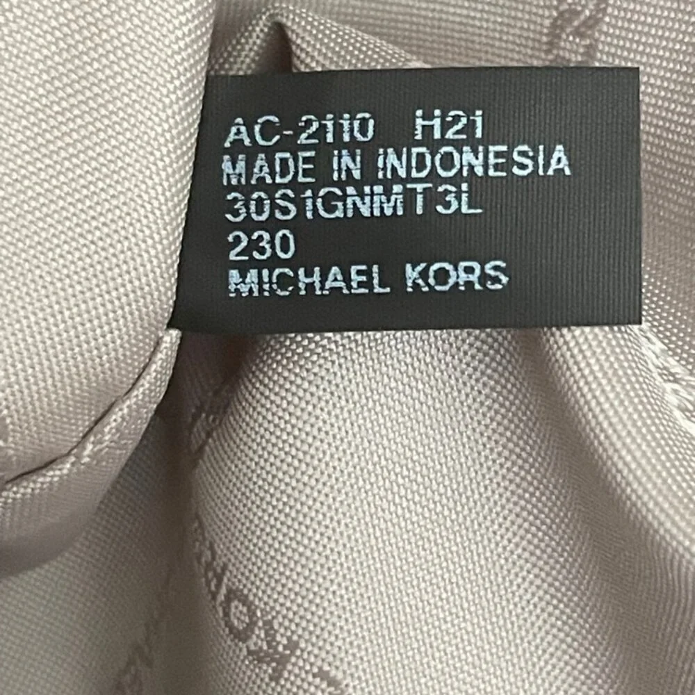 MICHAEL KORS CARMEN LARGE TOTE PEBBLE LEATHER CHESTNUT‎ GOLD VERSATILE CARRY ALL